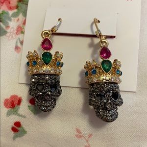 Betsey Johnson Skull Earrings